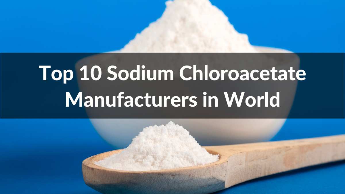 Top 10 Sodium Chloroacetate Manufacturers in World 2024